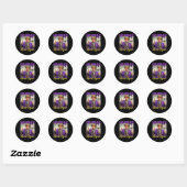 Maak Mardi Gras weer geweldig Ronde Sticker (Vel)