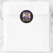 Maak Mardi Gras weer geweldig Ronde Sticker (Tas)