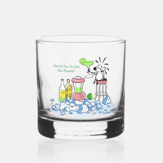 MAAK MARGARITAS van Jeff Willis Art Whisky Glas (Voorkant)