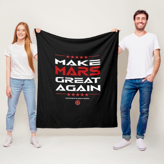 Maak Mars weer geweldig Fleece Deken (In situ)