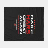 Maak Mars weer geweldig Fleece Deken (Voorkant (Horizontaal))