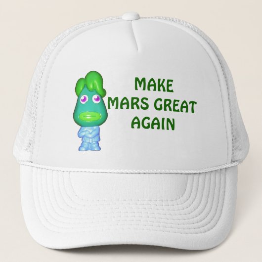 Maak Mars weer geweldig met Alien Trump Trucker Pet (Voorkant)