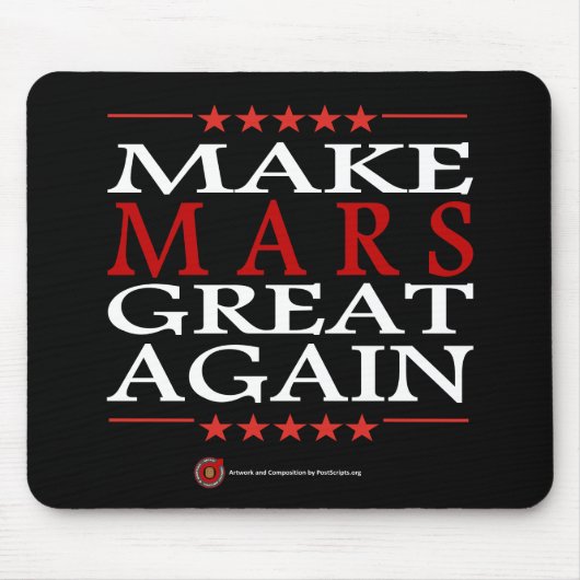 Maak Mars weer geweldig Muismat (Voorkant)