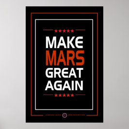 Maak Mars weer geweldig Poster