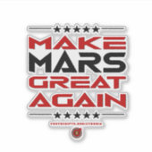 Maak Mars weer geweldig Sticker (Voorkant)