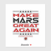 Maak Mars weer geweldig Sticker (Vel)