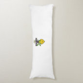 Maak me een grappige citroen lichaamskussen (Voorkant Verticaal)