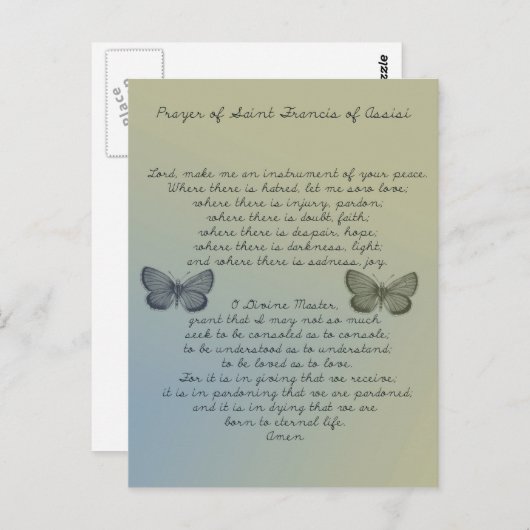 Maak me een instrument briefkaart (Voorkant / Achterkant)