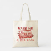 Maak me een mix tape tote bag (Achterkant)