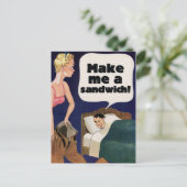 Maak me een sandwich briefkaart (Staand voorkant)