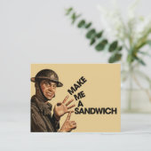 Maak me een sandwich briefkaart (Staand voorkant)