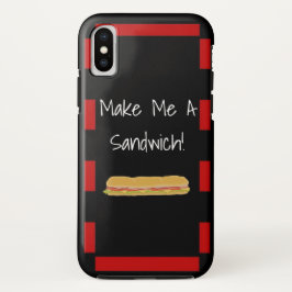 Maak me een Sandwich iPhone X Hoesje