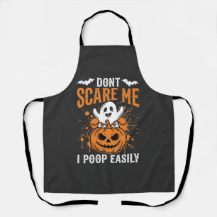 Maak me geen bang Halloween Geest Pompoen Ontwerp Schort