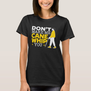 Maak me geen rietzang met je braille Blind Awarene T-shirt