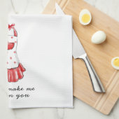 Maak me geen vergiftiging van jou Apron Theedoek (Quarter Fold)