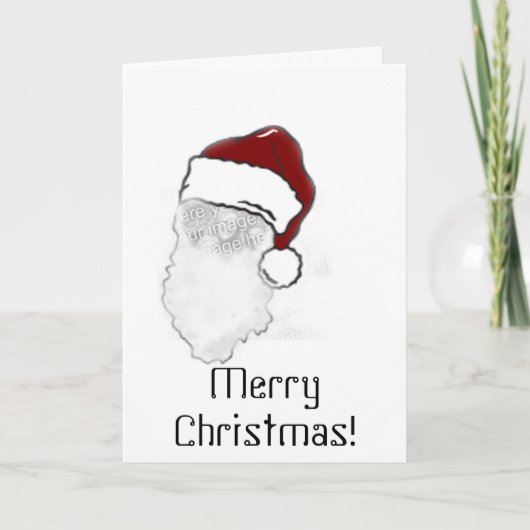 Maak me kerstman feestdagen kaart (Voorkant)