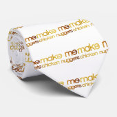 Maak me kippennuggets! Ik heb honger. Trendy foodi Stropdas (Opgerold)