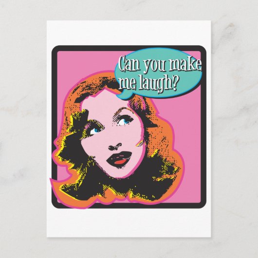 Maak me Laugh Briefkaart (Voorkant)