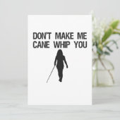 Maak me niet bang dat ik je beschoten, Funny Sarca Bedankkaart (Staand voorkant)