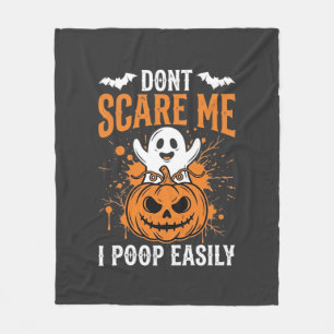 Maak Me Niet Bang Halloween Geest Pompoen Ontwerp Fleece Deken