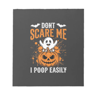 Maak me niet bang Halloween Geest Pompoen Ontwerp Notitieblok