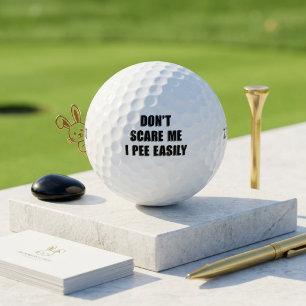 Maak Me Niet Bang, Ik Pies Gauw Grappige Halloween Golfballen