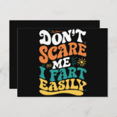 Maak me niet bang Ik scheer gemakkelijk Grappig Ci Briefkaart (Voorkant / Achterkant)