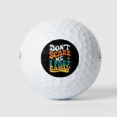 Maak me niet bang Ik scheer gemakkelijk Grappig Ci Golfballen (Voorkant)