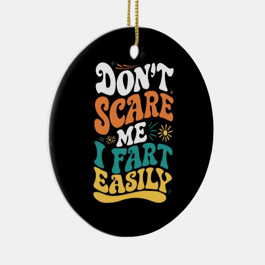 Maak me niet bang Ik scheer gemakkelijk Grappig Ci Keramisch Ornament (Rechts)