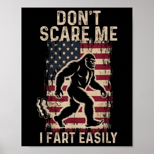 Maak me niet bang ik scheten gemakkelijk grappige poster (Voorkant)