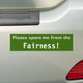 Maak me niet bang voor de feilheid. bumpersticker (Op auto)