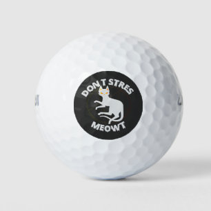 Maak me niet gek Meowt Grappige Spookachtige Hallo Golfballen
