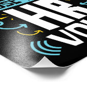 Maak me niet mijn Personeel van de Stem van HR geb Foto Afdruk (Hoek)