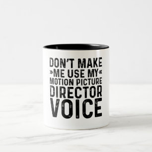 Maak me niet mijn Stem van de Directeur van het Af Tweekleurige Koffiemok