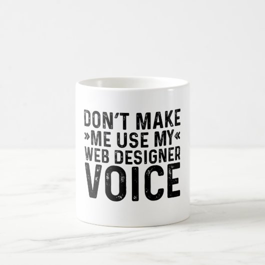 Maak me niet Mijn Stem van de Ontwerper van het We Koffiemok (Center)