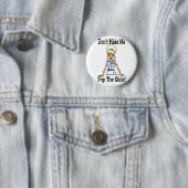 Maak me niet ronde button 5,7 cm (In situ)