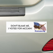 Maak me niet schuldig! bumpersticker (Op auto)