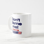 Maak me niet schuldig! koffiemok (Voorkant links)