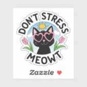 Maak Me Niet Stom Katteke Sticker (Vel)