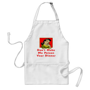 Maak me niet Uw Retro Vrouw van het Diner Standaard Schort
