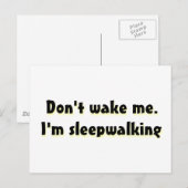 Maak me niet wakker briefkaart (Voorkant / Achterkant)