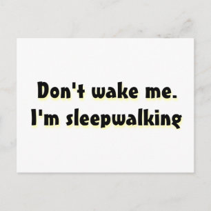 Maak me niet wakker briefkaart