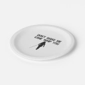 Maak me niet zo kwaad, grappige sarcastische uitsp papieren bordje (Gekanteld)