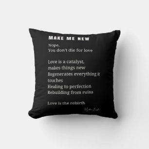 Maak me nieuw liefdes-aanmoedigingsgedicht poëzie kussen