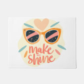 Maak Me Schitteren Citaat Cute Retro Zonnebril Deurmat (Voorkant)
