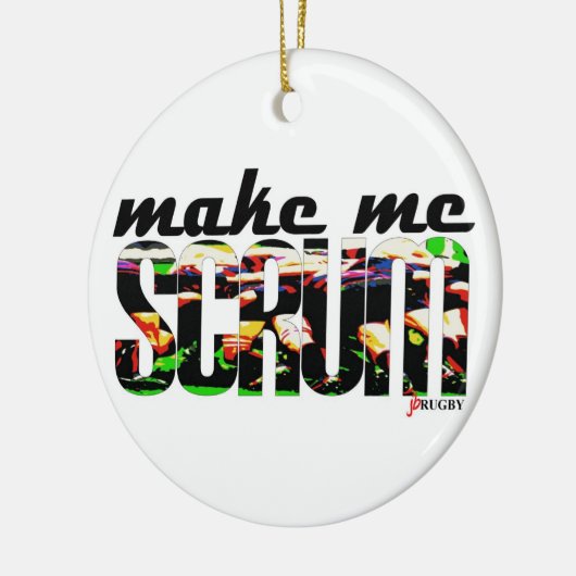 Maak me scrum - Versiering Keramisch Ornament (Links)