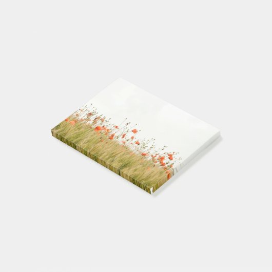 Maak me sterk, papaver post-it® notes (Schuin)