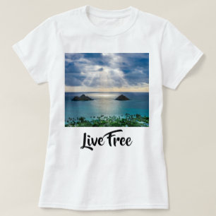 Maak me sterk, zand en hemel t-shirt