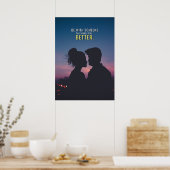 Maak me tot een beter romantisch liefdespaar Poste Poster (Keuken)