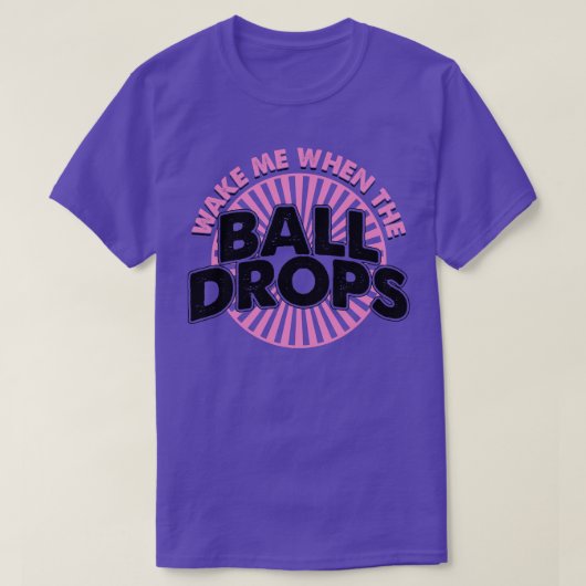 Maak me wakker als de bal 7 valt t-shirt (Design voorkant)